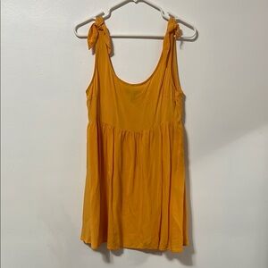 Women's Orange Sleeveless Top